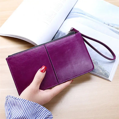 Grand Portefeuille Femme avec Anse Violet