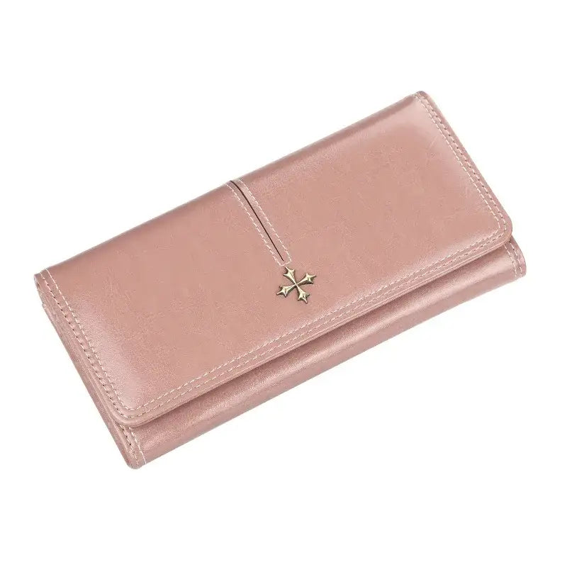 Grand Portefeuille Femme avec Porte Chéquier Rose