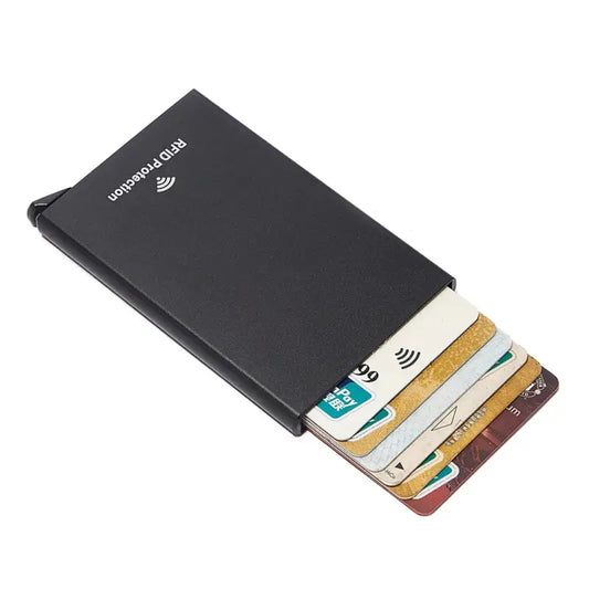 Porte-Carte Anti RFID Métal Noir