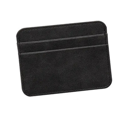 Porte-Cartes Minimaliste Simili Cuir