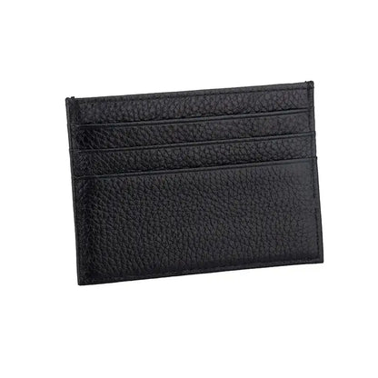 Porte Carte en Cuir Noir