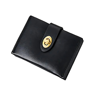 Porte-Cartes Femme à Fermoir Tournant