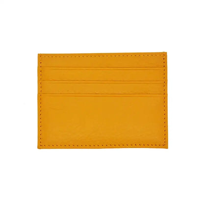 Porte-Cartes Cuir 4 Poches Jaune foncé