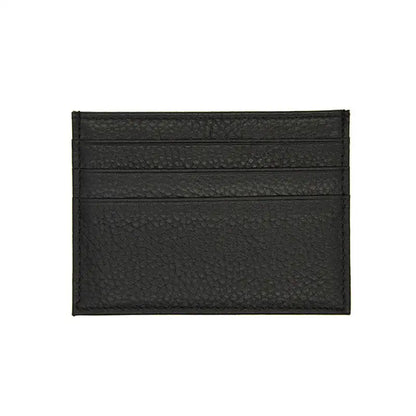 Porte-Cartes Cuir 4 Poches Noir