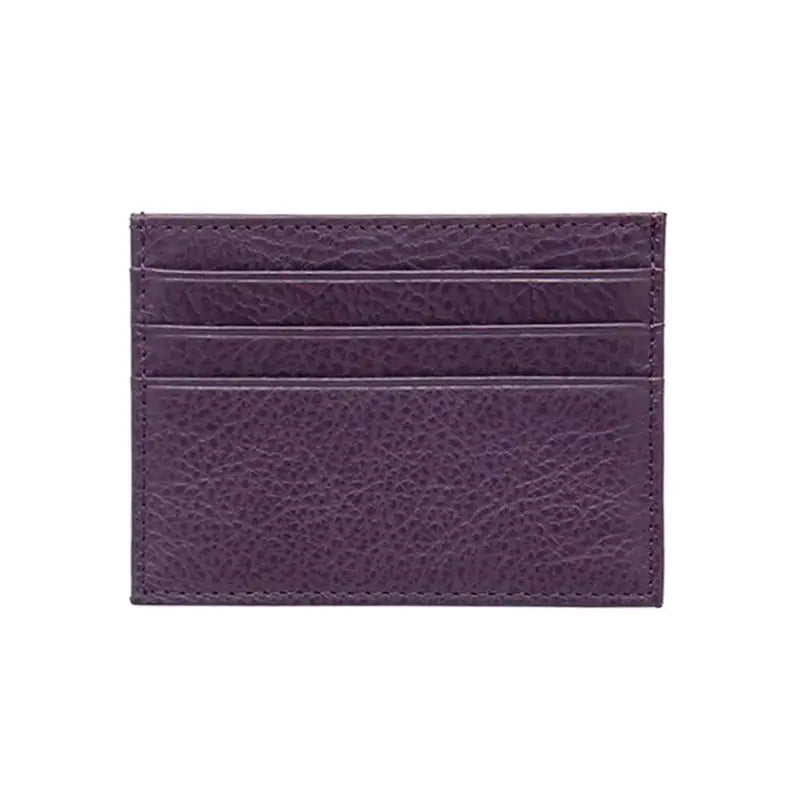 Porte-carte Tabelle Classeur A6 en cuir taurillon violet - Dame Goupil