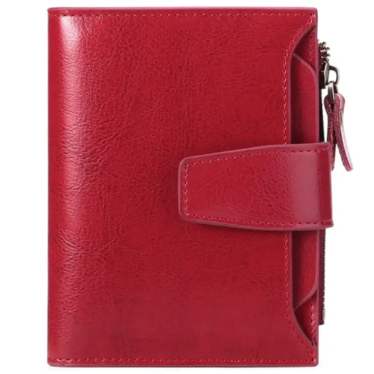 Porte-Cartes Cuir Femme Rouge