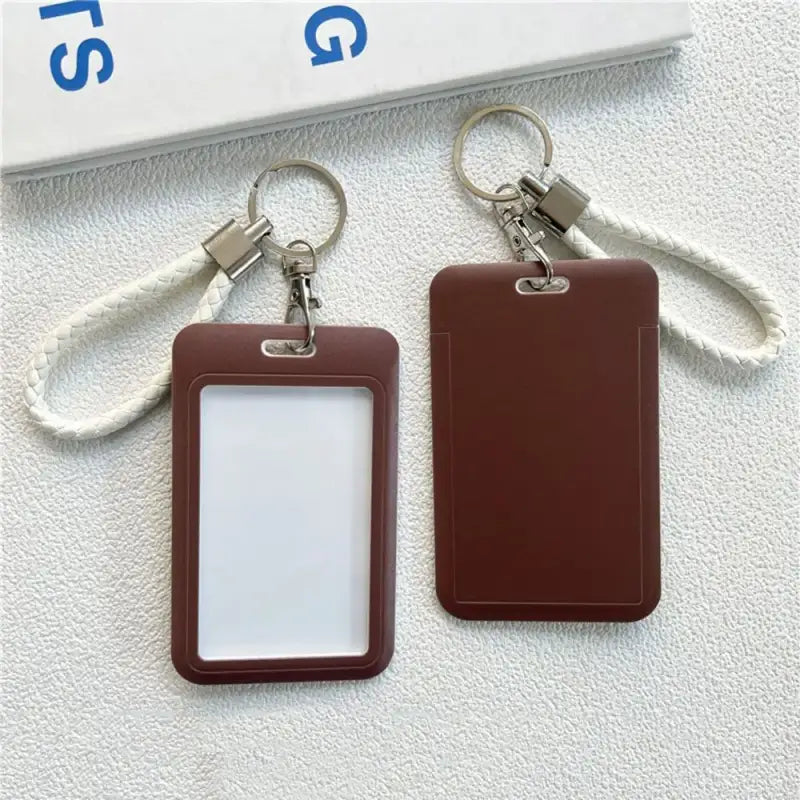 Porte Clé Carte Marron