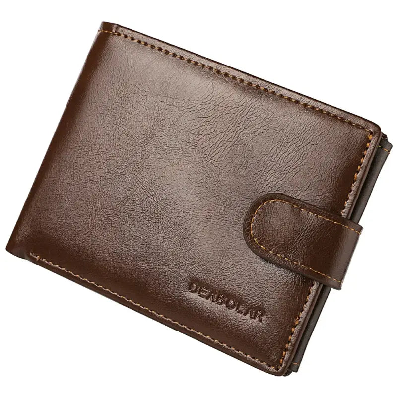 Portefeuille 3 Volets Homme Marron foncé