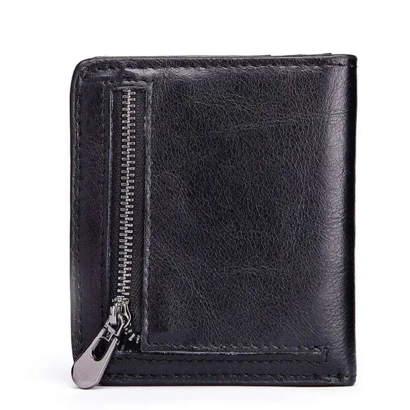 Portefeuille en Cuir pour Homme Noir