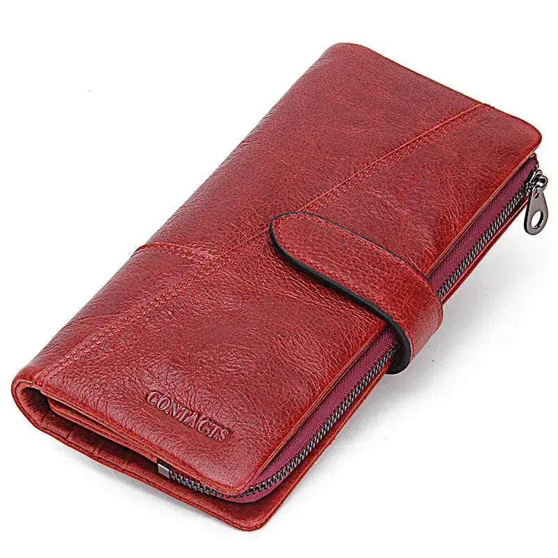 Portefeuille Homme Long Rouge