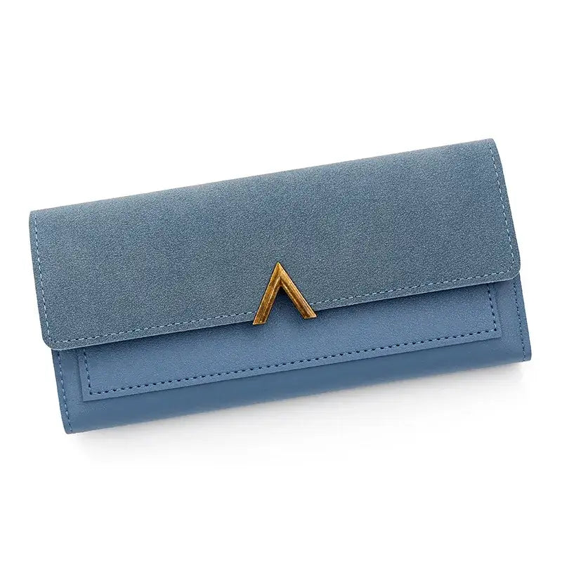 Portefeuille Porte Carte Femme Long Bleu