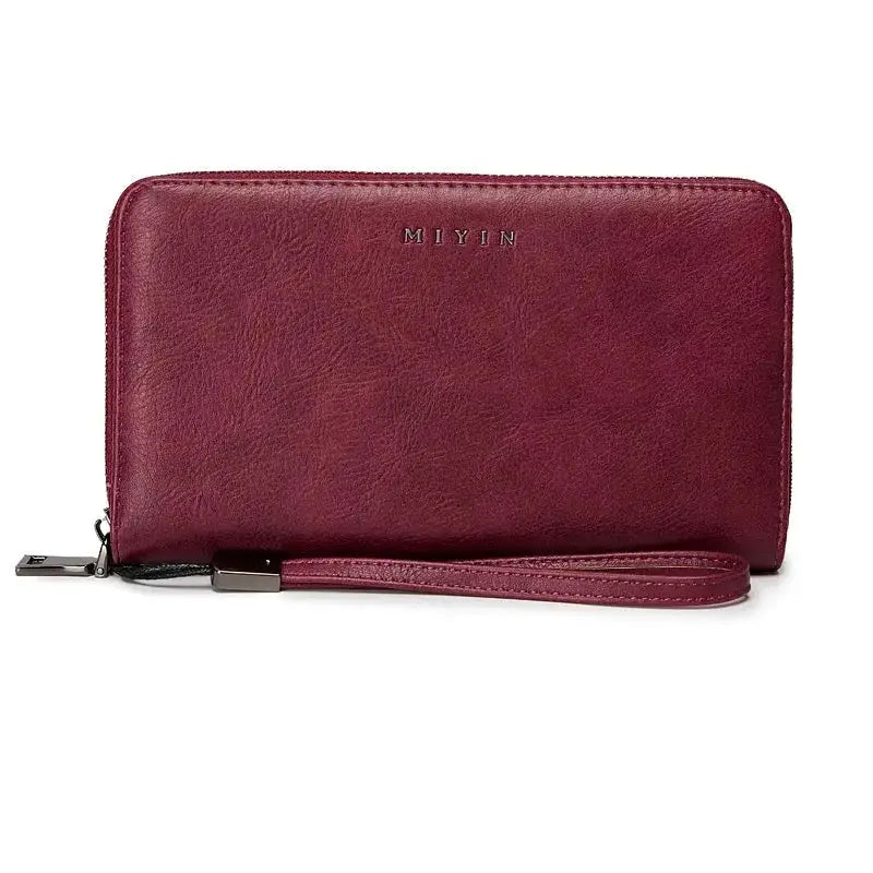 Portefeuille XXL Femme Bordeaux